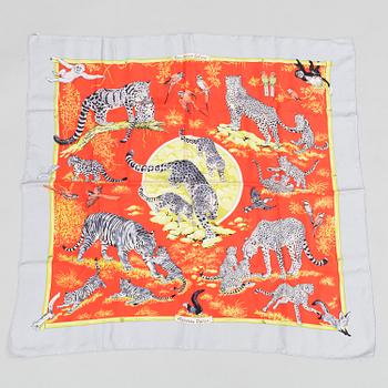 HERMÈS, scarf, "Tendresse Féline".