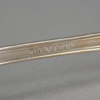 BESTICKSERVIS, 43 delar, silver, "Olga", CG Hallberg, 1962. Vikt ca 1059g.