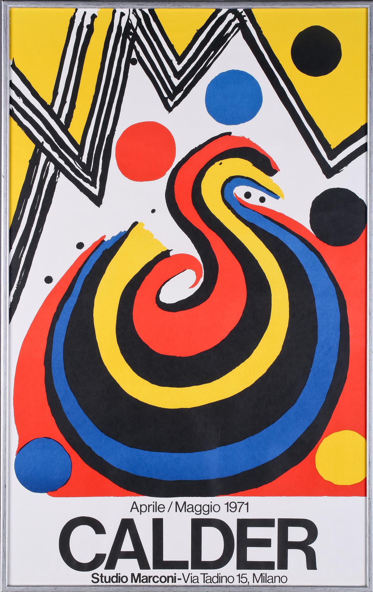 ALEXANDER CALDER, efter, utställningsaffisch.
