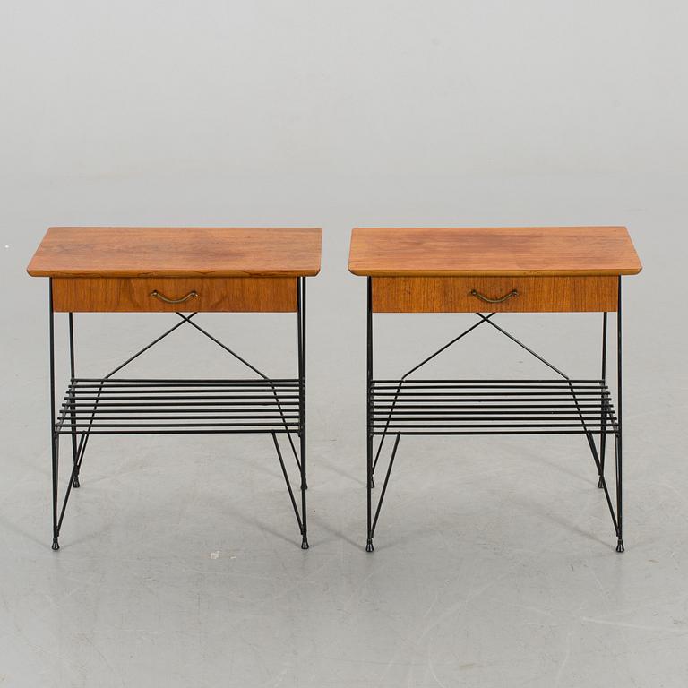 SÄNGBORD, ett par, String-modell, 1950/60-tal.