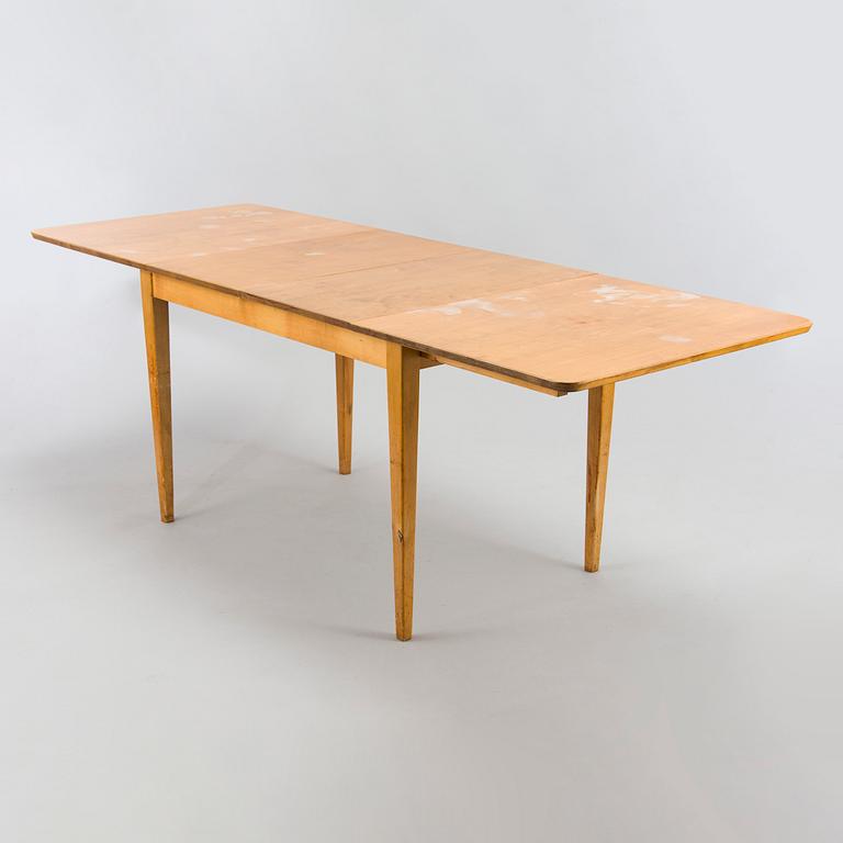 Werner West, a 1930s dining table and chairs, 6 pcs, 'Motti', for Oy Stockmann Ab Keravan Puusepäntehdas.