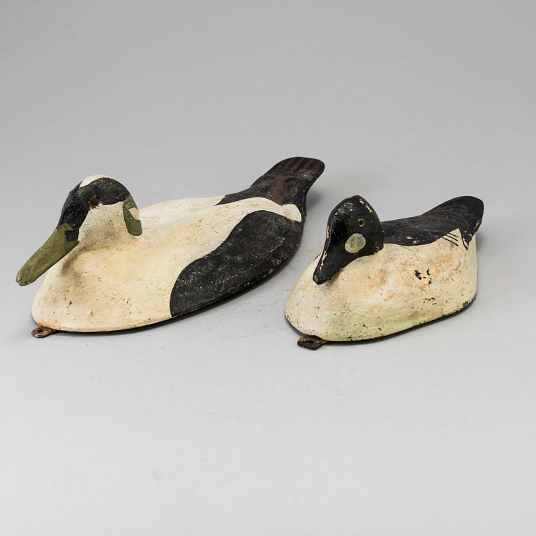Two wood duck decoys early 20th century.