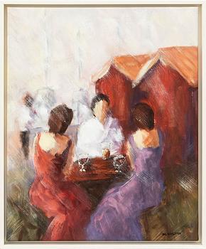 Bengt Göran Karlsson, "By the fishing huts".