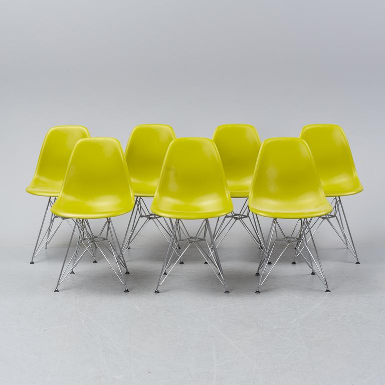Charles & Ray Eames, seven 'DSR' chairs, Vitra, 2011.