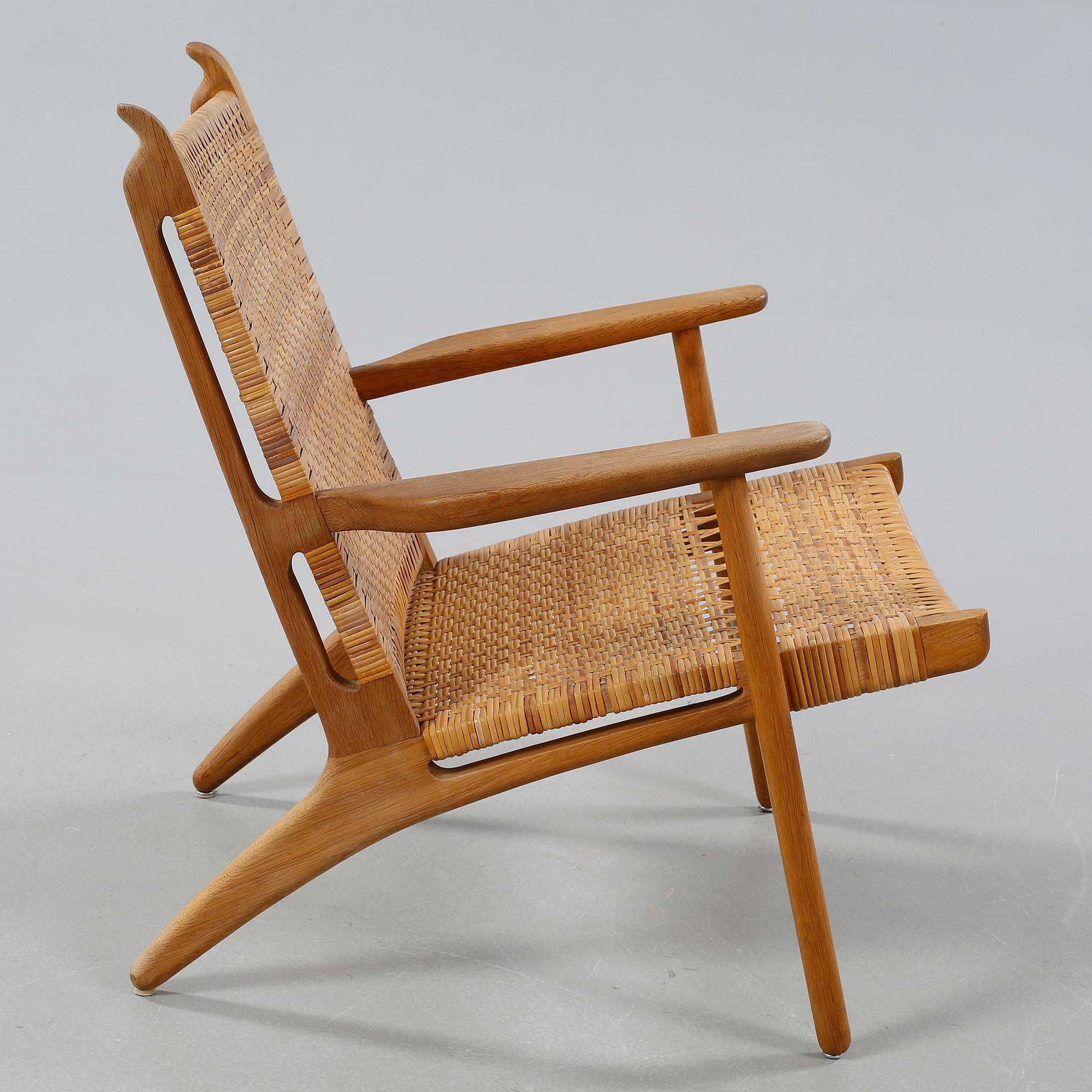 HANS J WEGNER, fåtölj, "CH-27", Carl Hansen & Son, Danmark, 1900-talets andra hälft.