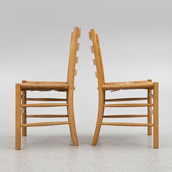 Kaare Klint, stolar, 6 st, "Kirkestolen", Danmark, 1900-talets andra hälft.