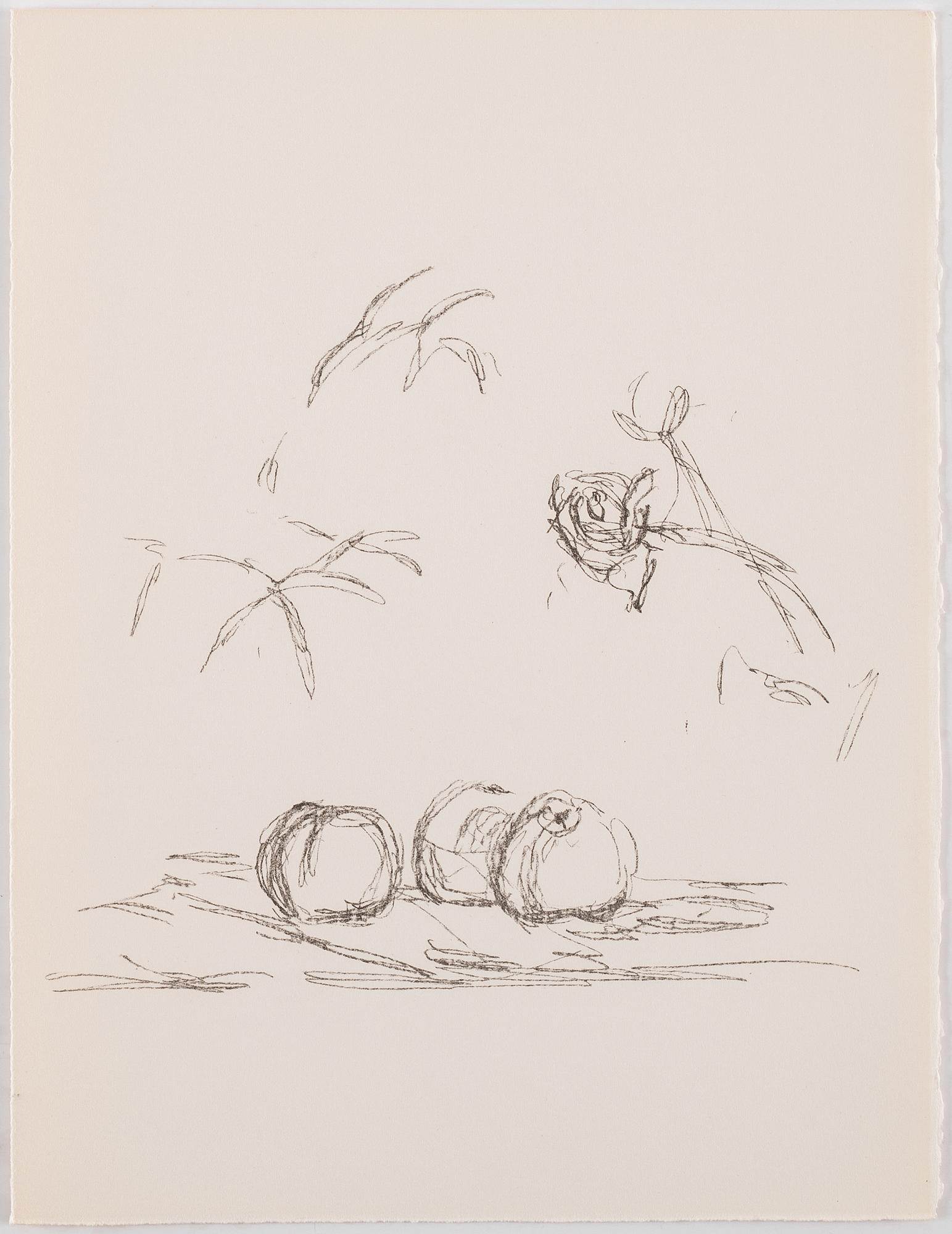 Fernand Mourlot, portfölj med 4 litografier, "Souvenirs et portraits d'artistes", utgiven 1972.