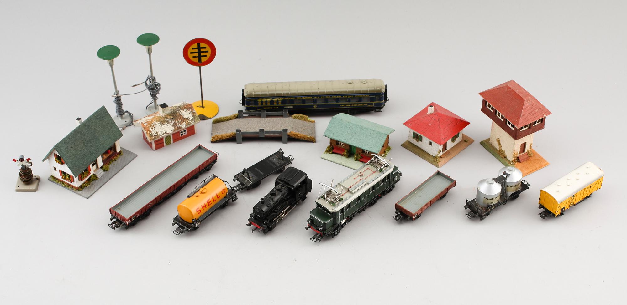 SAMLING MÄRKLIN, 11 delar, Tyskland, 1900-talets mitt.