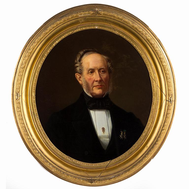 HILDA LINDGREN, a pair. Oil on canvas, signerad and dated 1867.