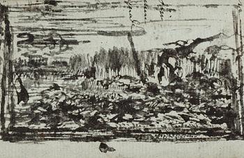 928. Carl Samuel Graffman, Landscape with water.