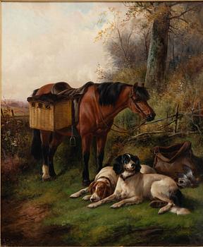 John Gifford, Resting after the day's hunt.