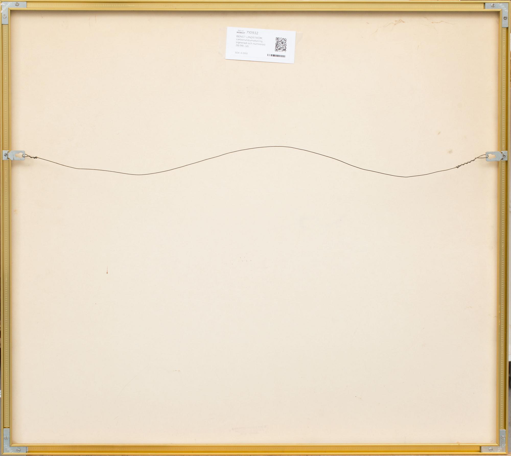 BENGT LINDSTRÖM, carborundumetsning, signerad och numrerad 28/99.