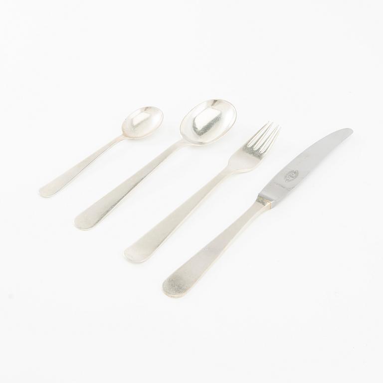 Wiwen Nilsson, children's cutlery 4 dlr silver Lund 1959.