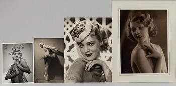 A set of four photographs by Walter Wolfenstein, Anna Riwkin-Brick, Tage Edling, Signed and stamped.