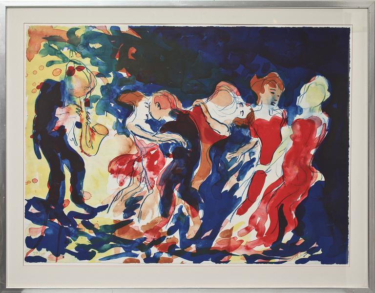 PETER DAHL, färglitografi, sign o numr 278/290.