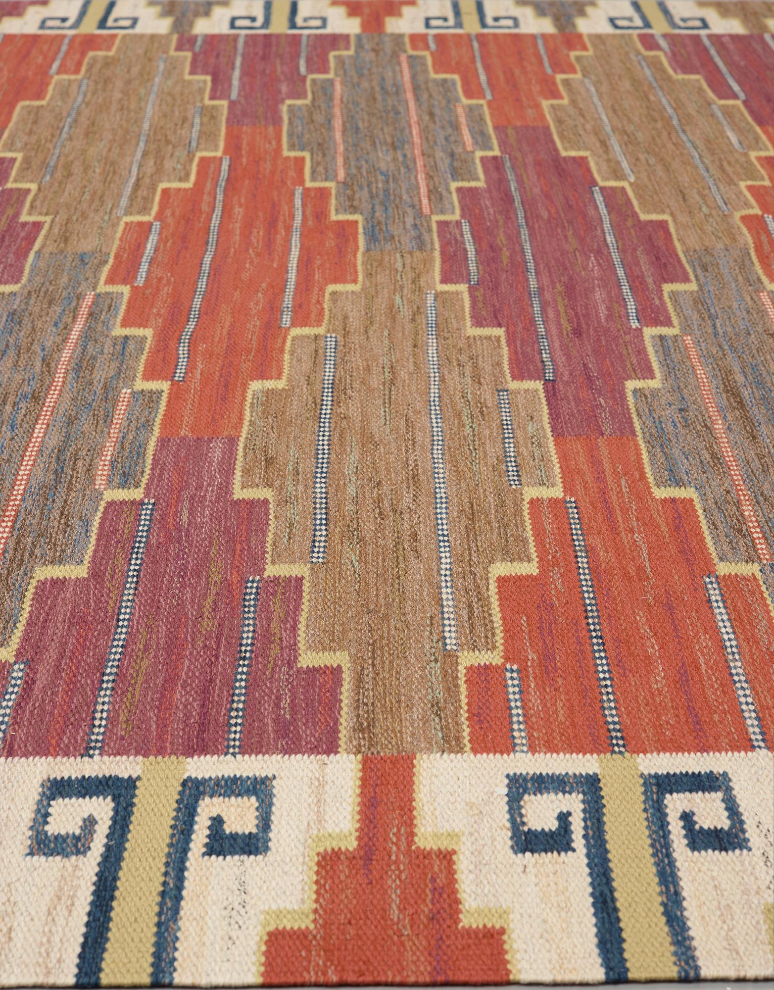 Märta Måås-Fjetterström, CARPET. "Bruna heden". Flat weave. 351 x 250,5 cm. Signed AB MMF.