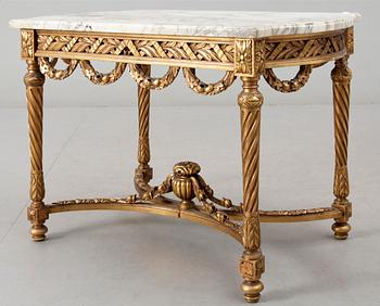 SALONGSGRUPP, 4 delar, Louis XVI-stil, 18/1900-tal.