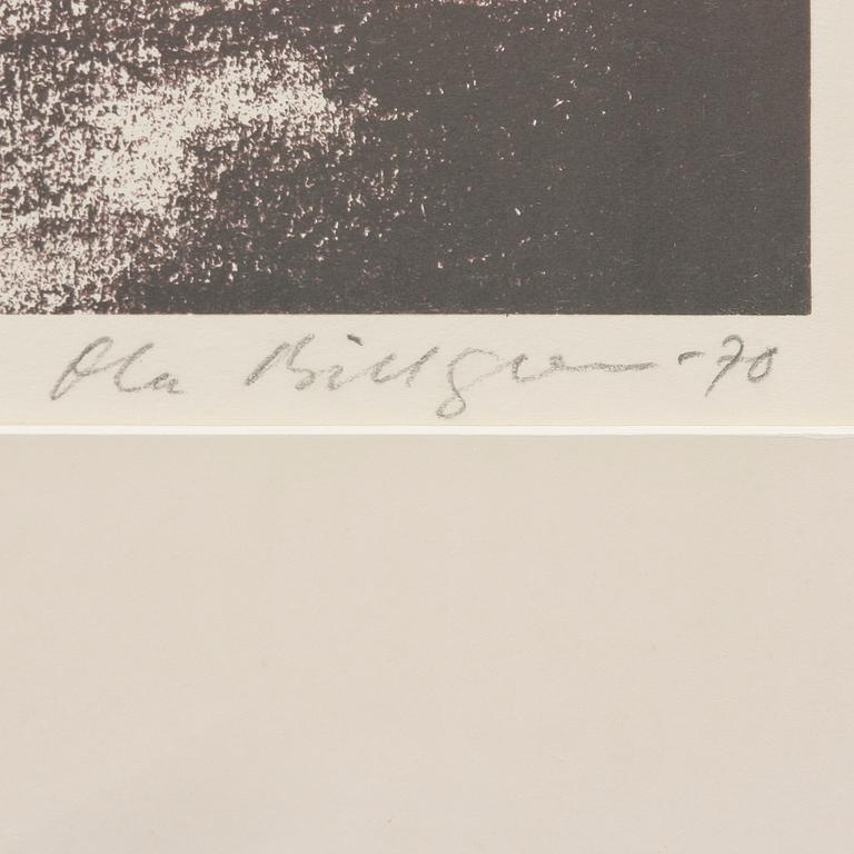 OLA BILLGREN, litografi, sign o dat -70, numr 64/90.