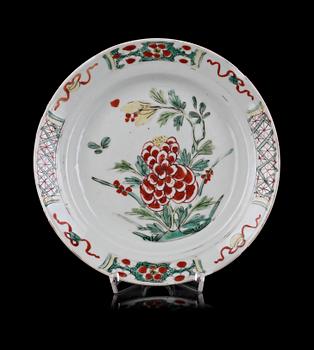 TALLRIK, porslin, Kangxi 1662-1722.