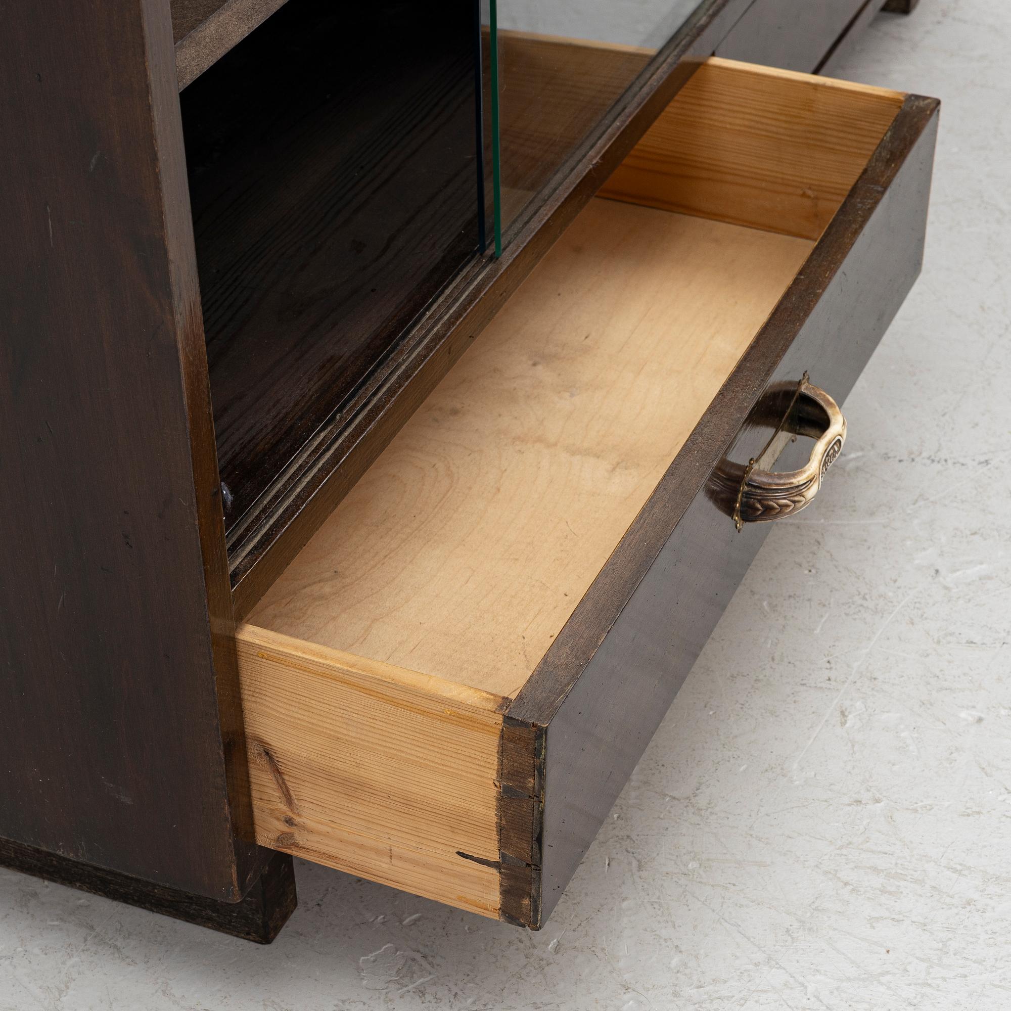 A bookcase, 1930s/1940s.