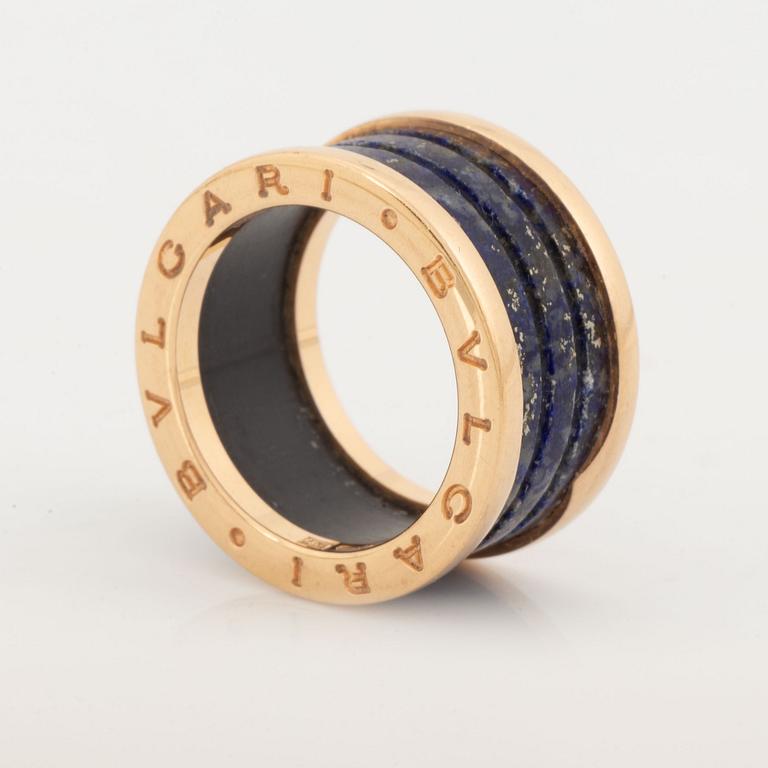 Bulgari, B.Zero1 ring. 18K guld och lapis lazuli.