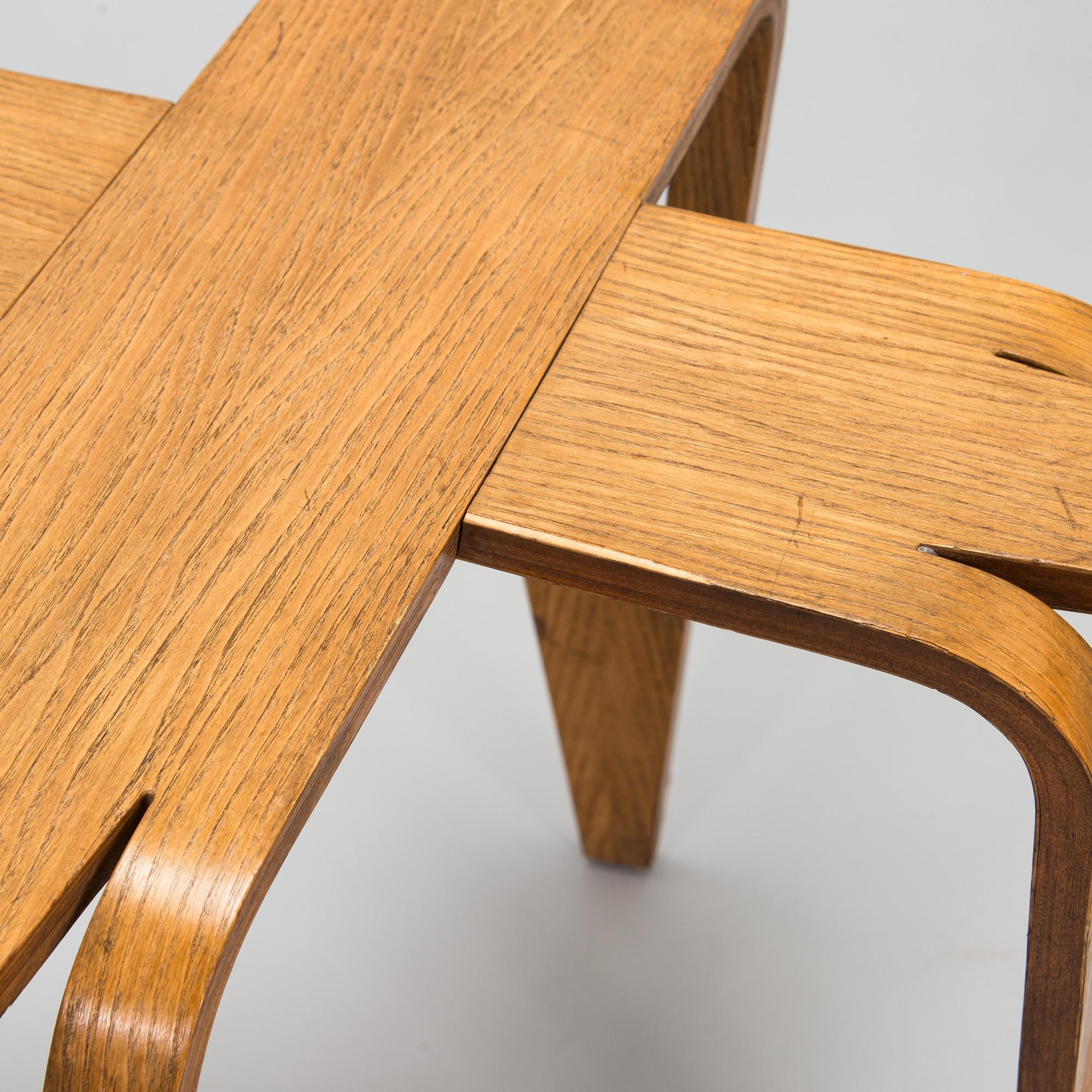 Pi Sarpaneva, a  'TF1' prototype coffee table manufactured by Ratti Company Monza 1958.
