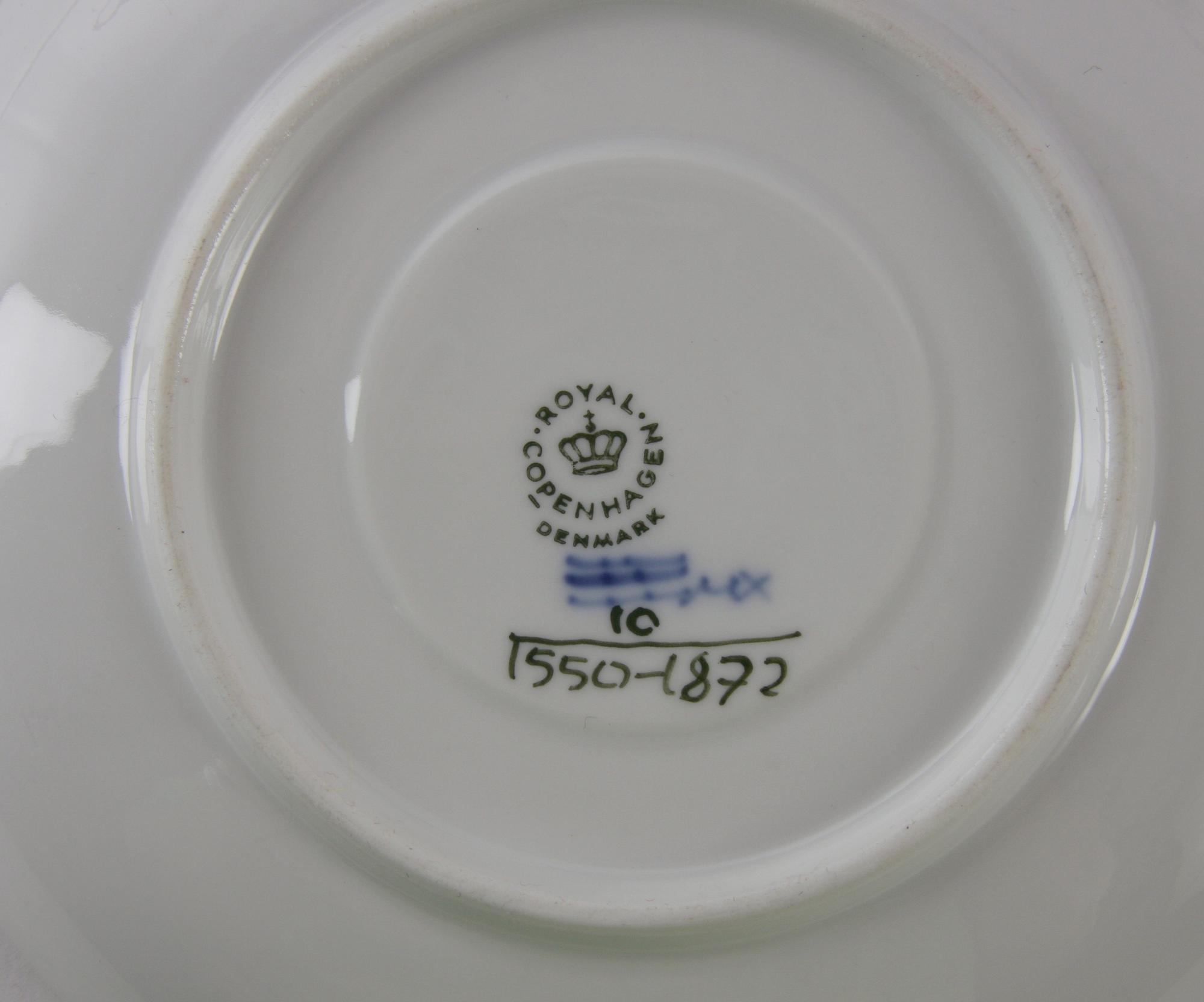 THESERVIS, 13 delar, porslin,
Royal Copenhagen, "Blå blomst".