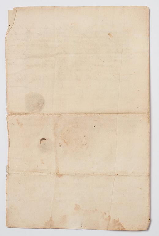 Aktiebrev, Ahlingsåhs Manufaktur Werk (Manufactur-Societet), No 285, 1728,