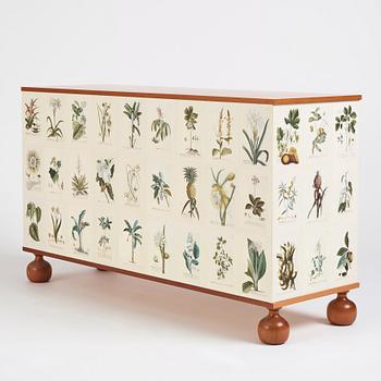 Josef Frank, a mahogany chest of drawers 'Florabyrå Linné', Svenskt Tenn, Sweden 2007, model 1050, jubilee ed. 43/50.