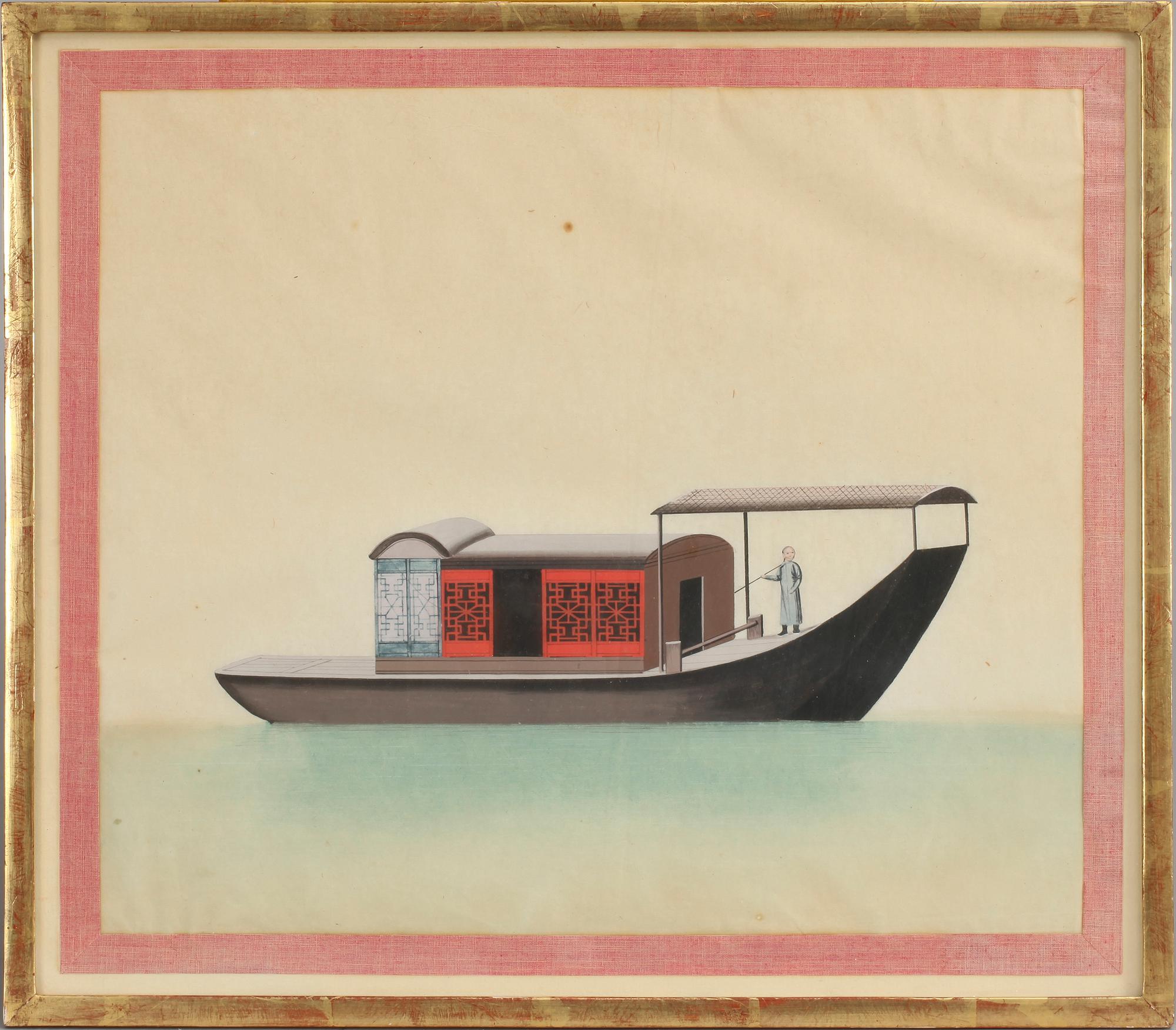 AKVARELLER, 7 st, Kina, 1800/1900-tal.