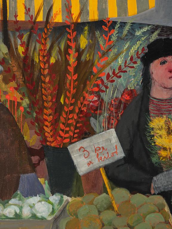 Pelle Åberg, "Torghandel på Hötorget".