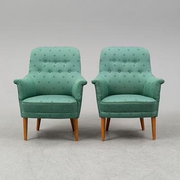 CARL MALMSTEN, a pair of 'Samsas' armchairs.