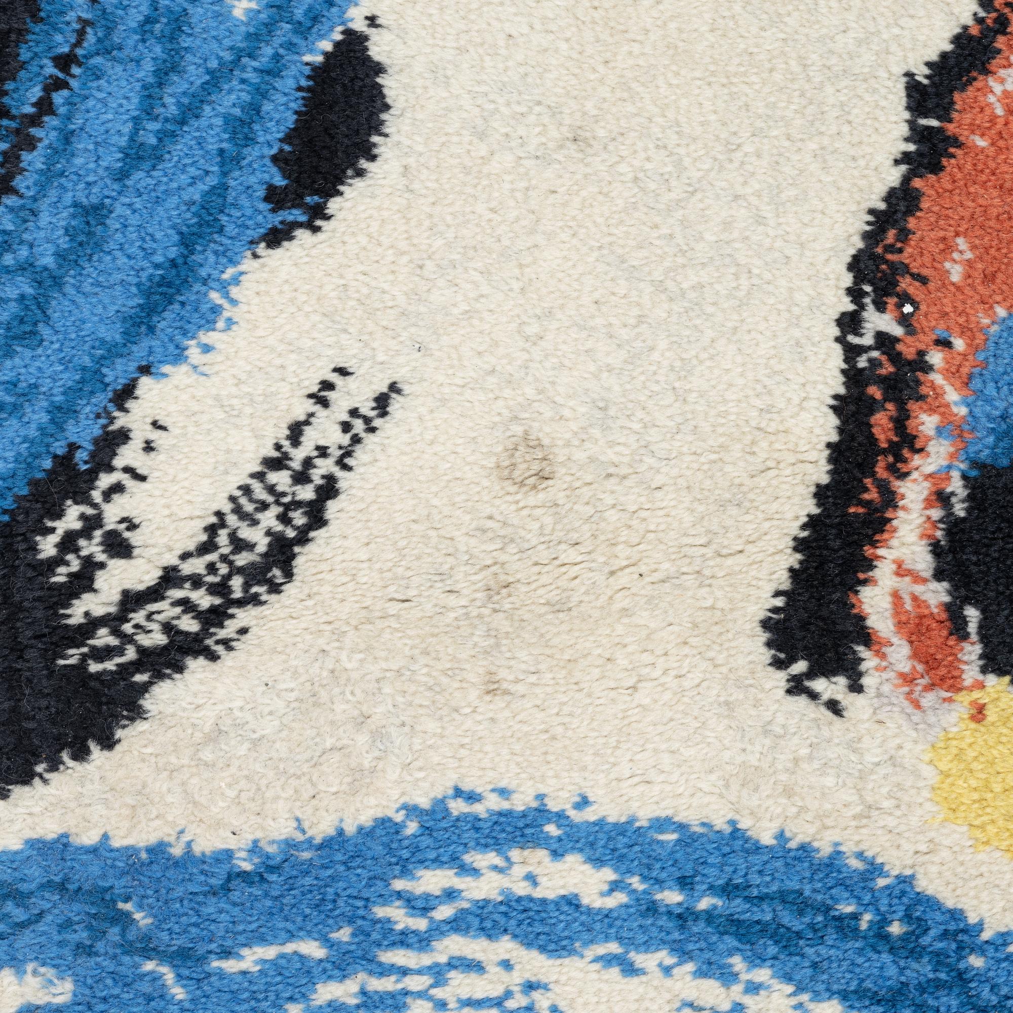 Asger Jorn, matta, tuftad 200x140 cm.