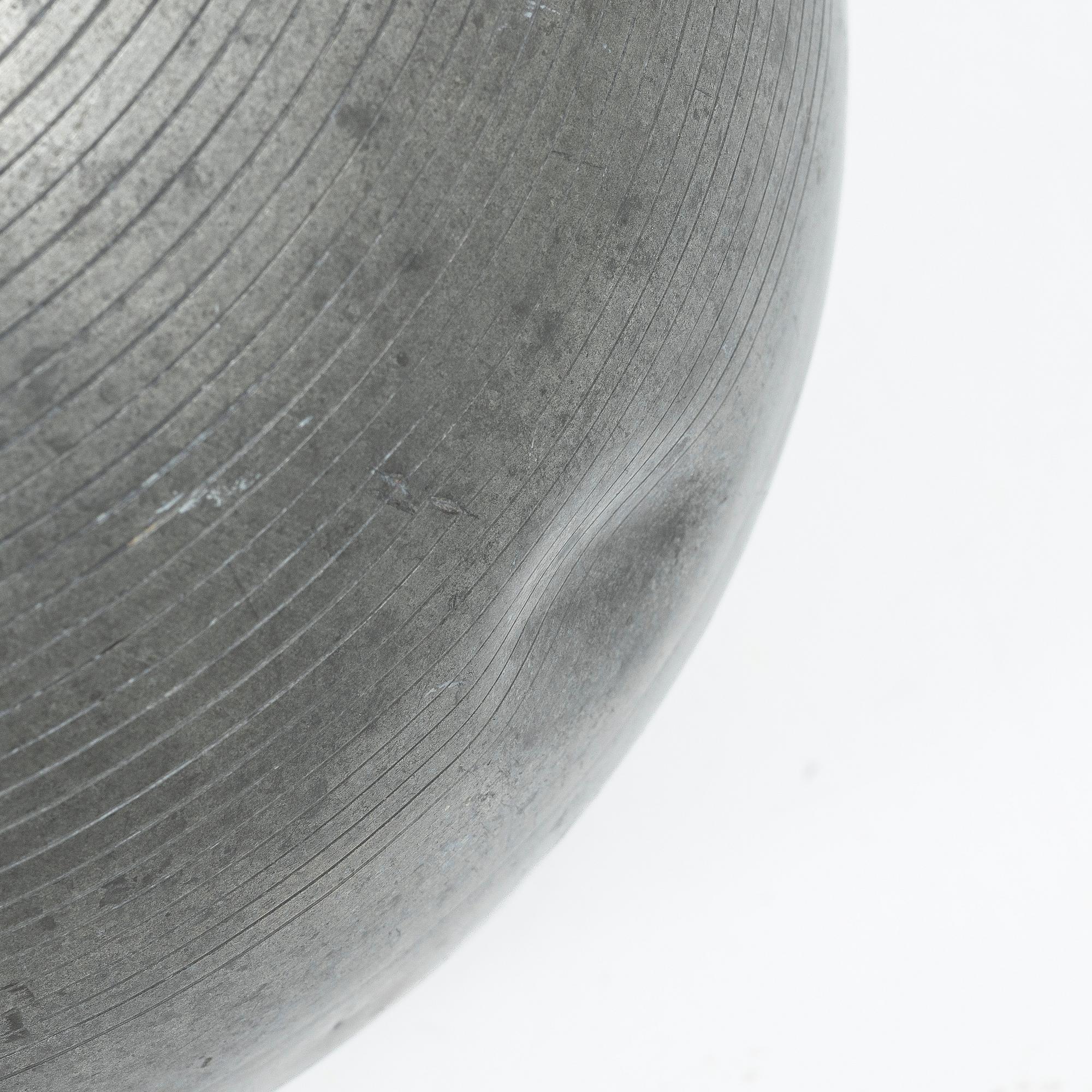 Sylvia Stave, Vase, pewter, model 5496, C.G. Hallberg, Stockholm, 1936.