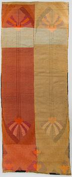 Ryijy/ penkkiryijy, noin 320 x 130 cm.