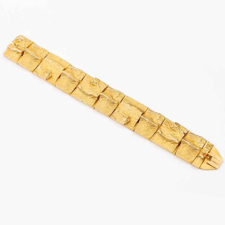 Björn Weckström, armband "Golden River", 18K guld, för Lapponia, Finland.