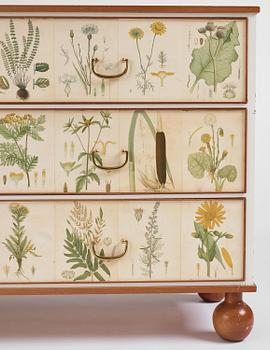 Josef Frank, a "Flora" chest of drawers, Firma Svenskt Tenn, Sweden, probably 1970s.