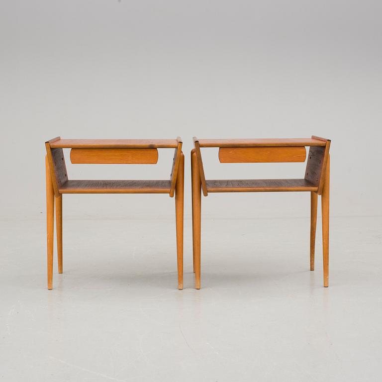 SÄNGBORD, ett par, 1900-talets tredje kvartal.