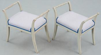 BANKETTER, ett par, empire, 1800-talets första hälft.