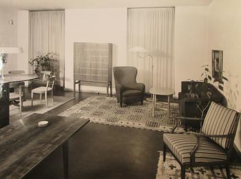 Oscar Nilsson, a teak cabinet executed by cabinetmaker Gustav Bouvin for the Stockholm craft association, Sweden 1939.