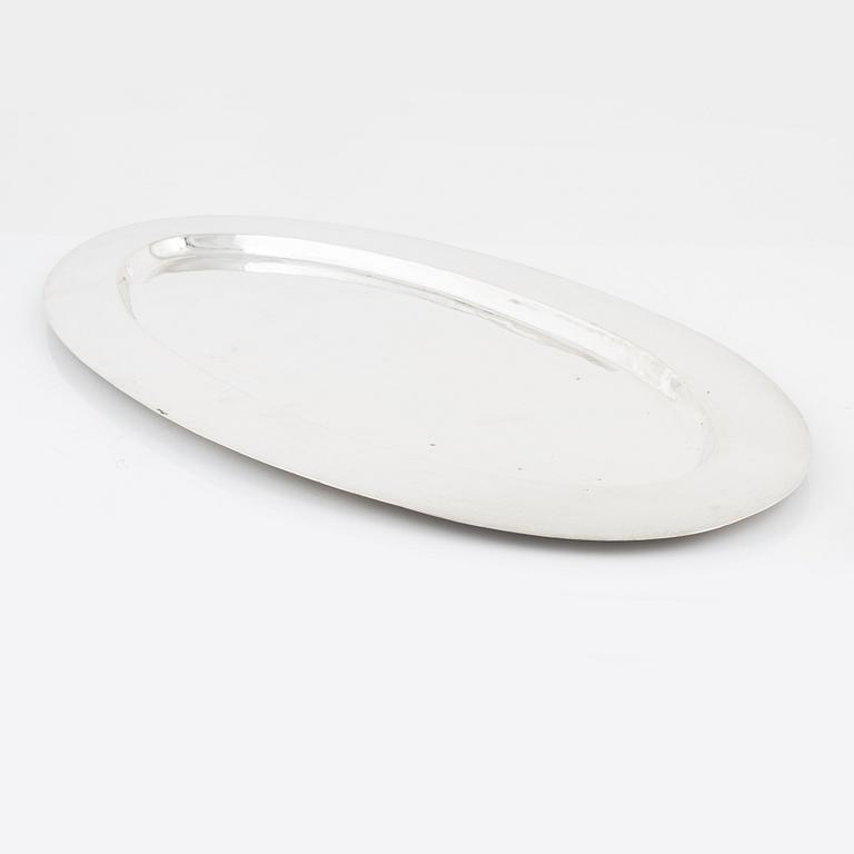 Oscar Frid, bricka, silver, Örebro, 1927.