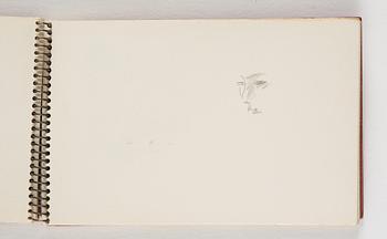 Lotte Laserstein, 10 små skissblock med teckningar.