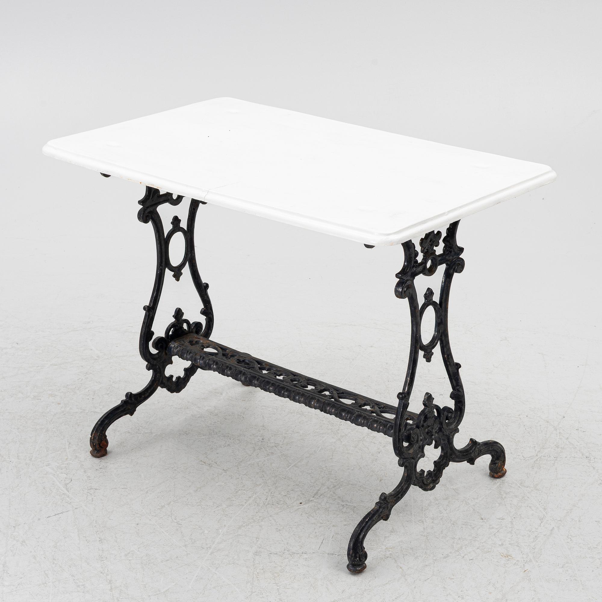 Trädgårdsbord, 1900-talets andra hälft.