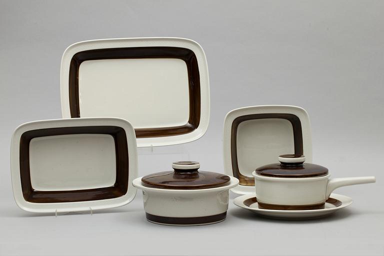 SERVISDELAR, ca 48 st, porslin, "Forma", Rörstrand.