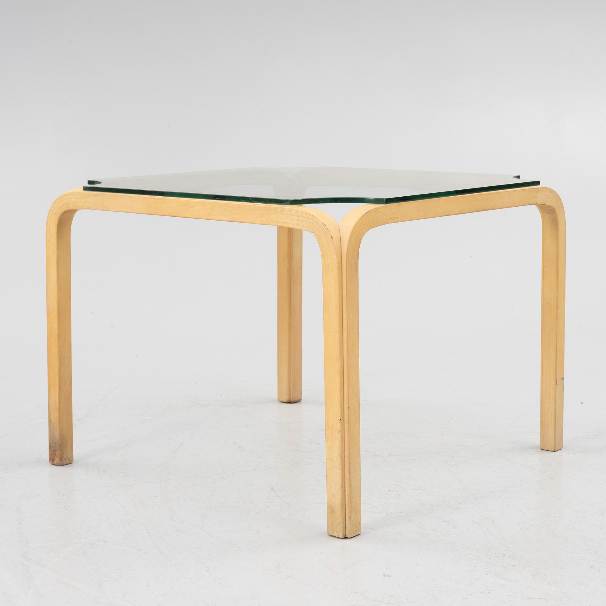 Alvar Aalto, a model Y805B coffee table, Artek, Finland.