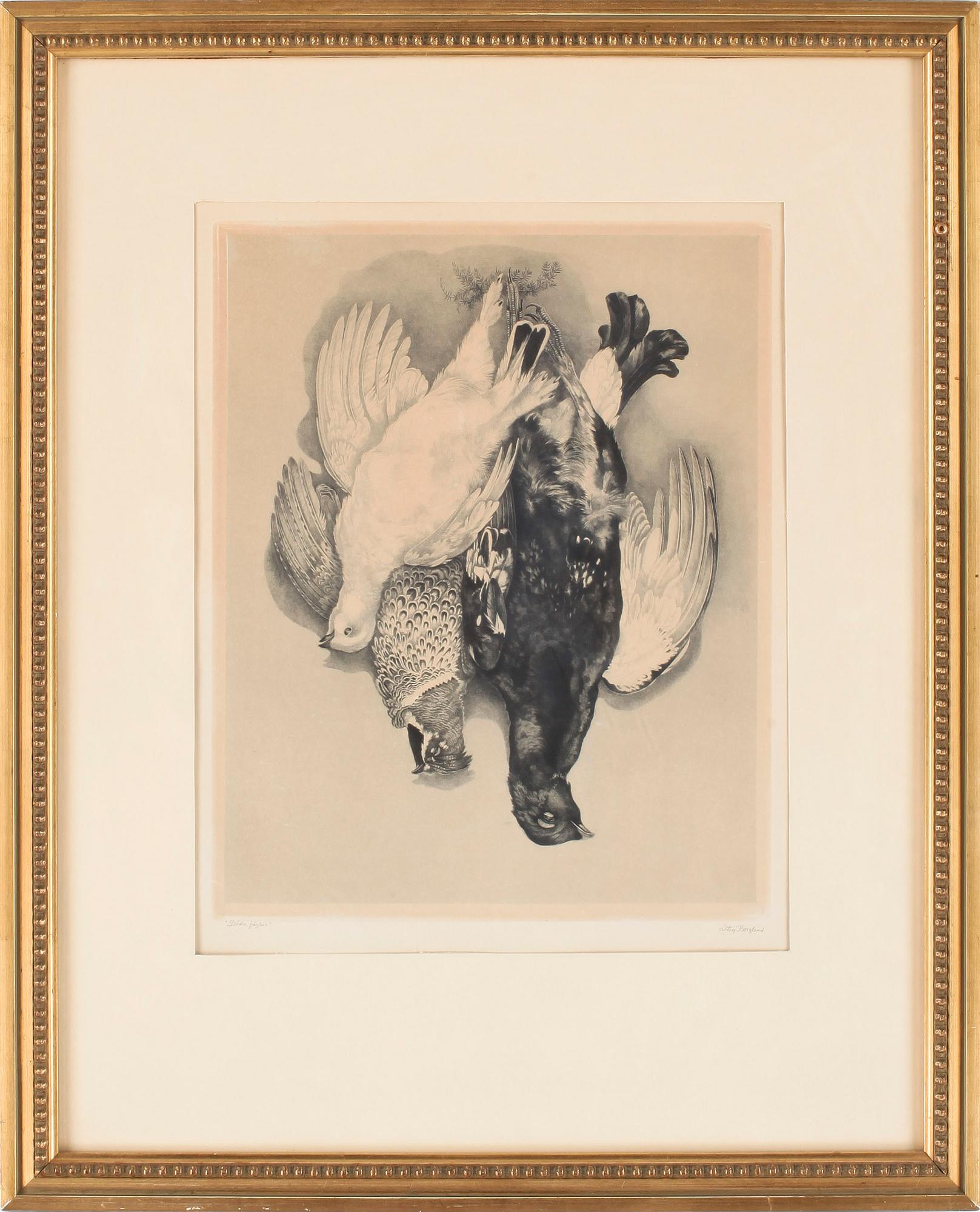 STIG BORGLIND, etsning, sign.