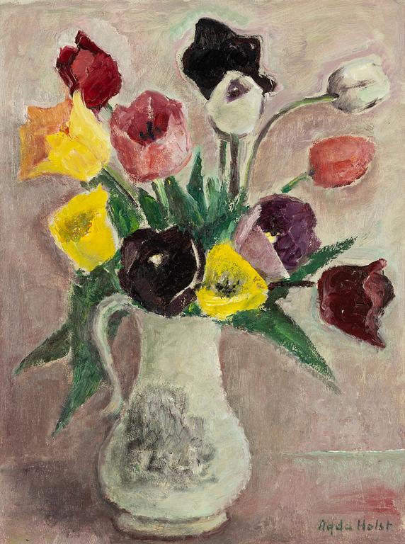 Agda Holst, Still Life with Tulips.