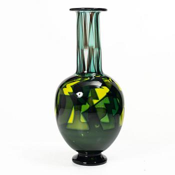 Eva Englund, Vase, glass, Orrefors 1988.