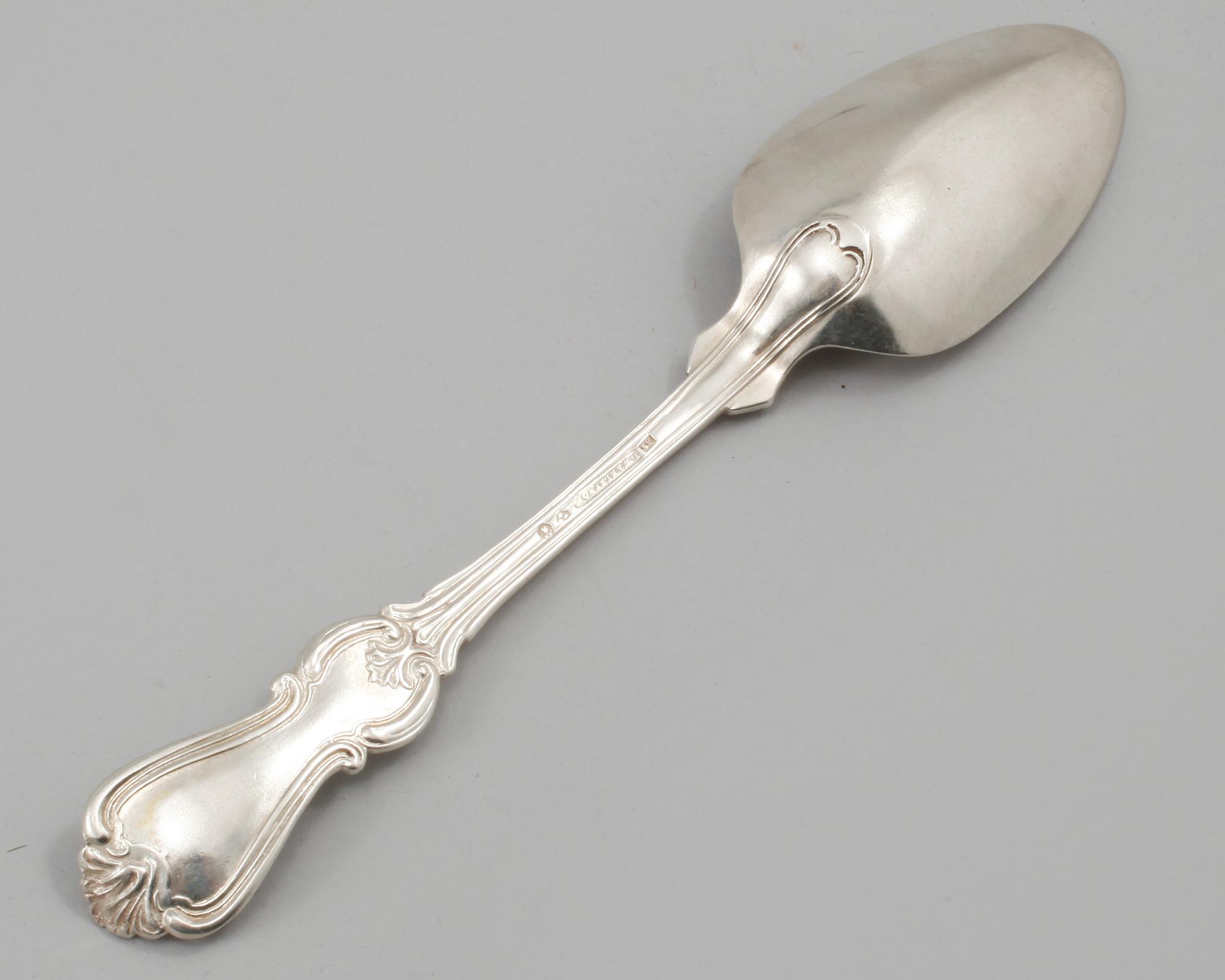 MATSKEDAR, 9 st, silver, Johan Wahlström, Jönköping, 1855, vikt 644 gram.