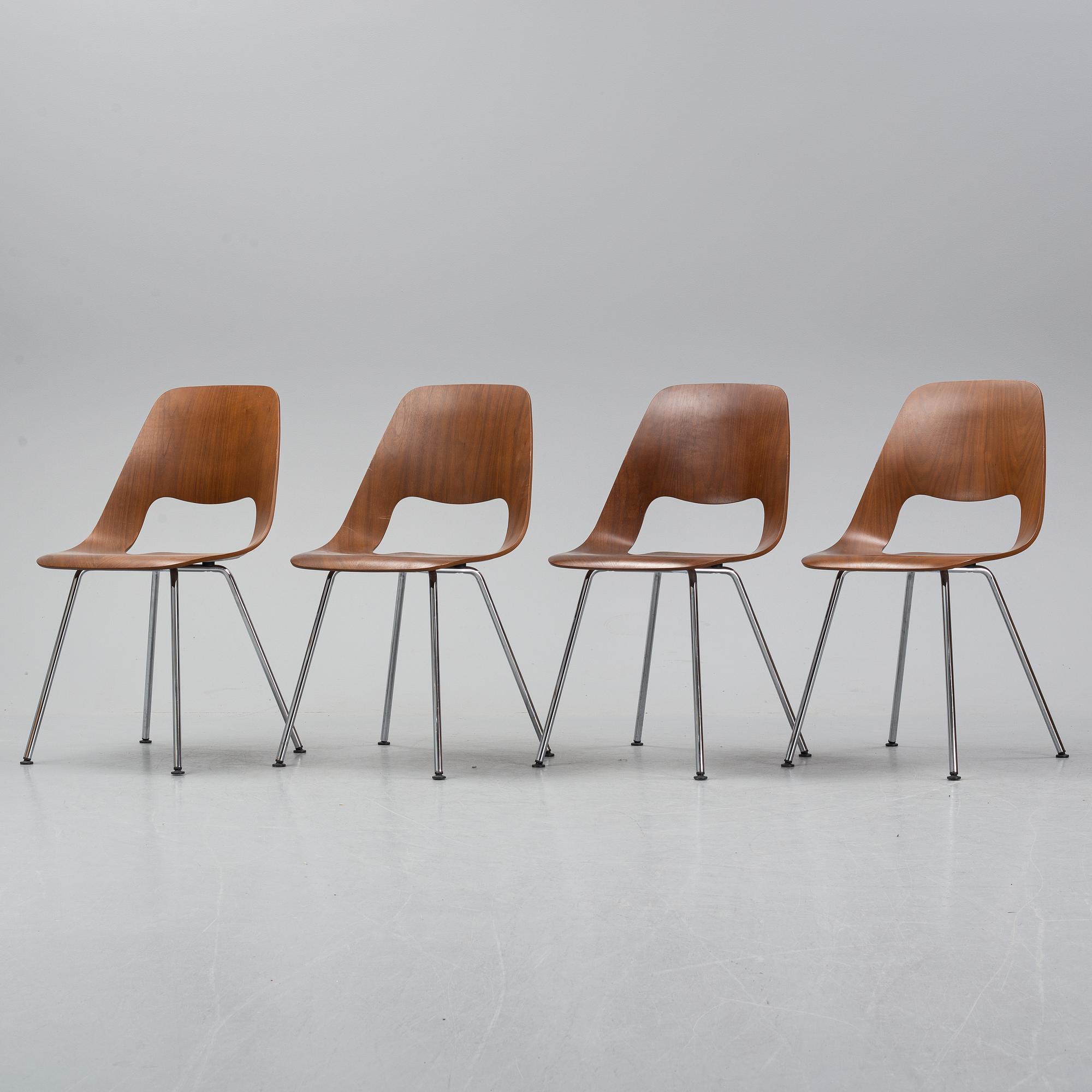 ALFREDO HÄBERLI, four 'Jill' chairs, Vitra, 2012.